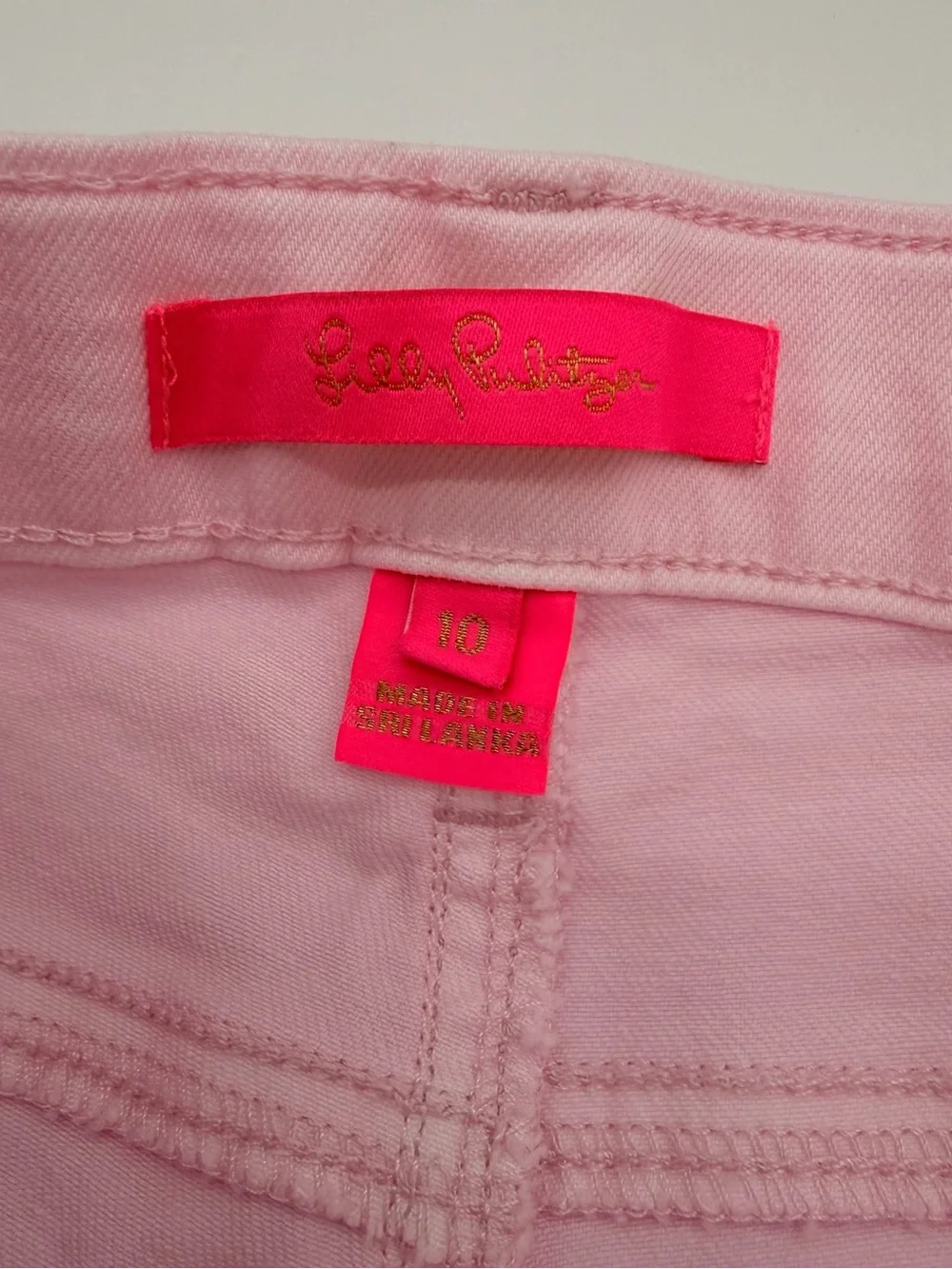 Lilly Pulitzer Women's Annet High-Rise Crop Flare Misty Pink size 10